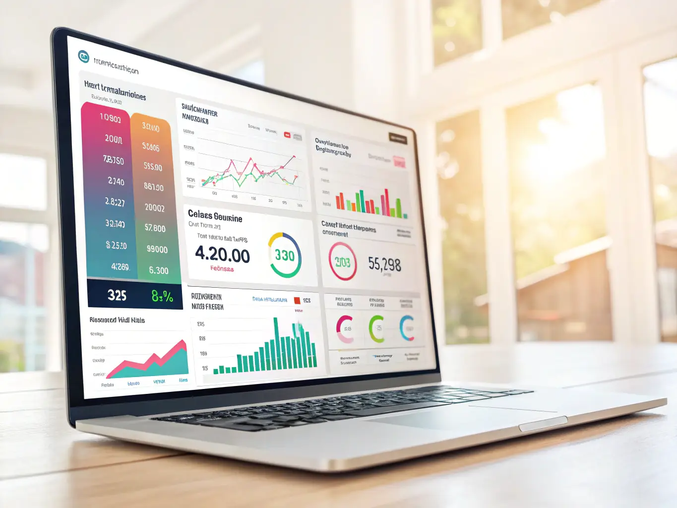 A dashboard displaying real-time analytics and reporting data related to cross-border trading activities, showcasing the platform's capabilities for informed decision-making.