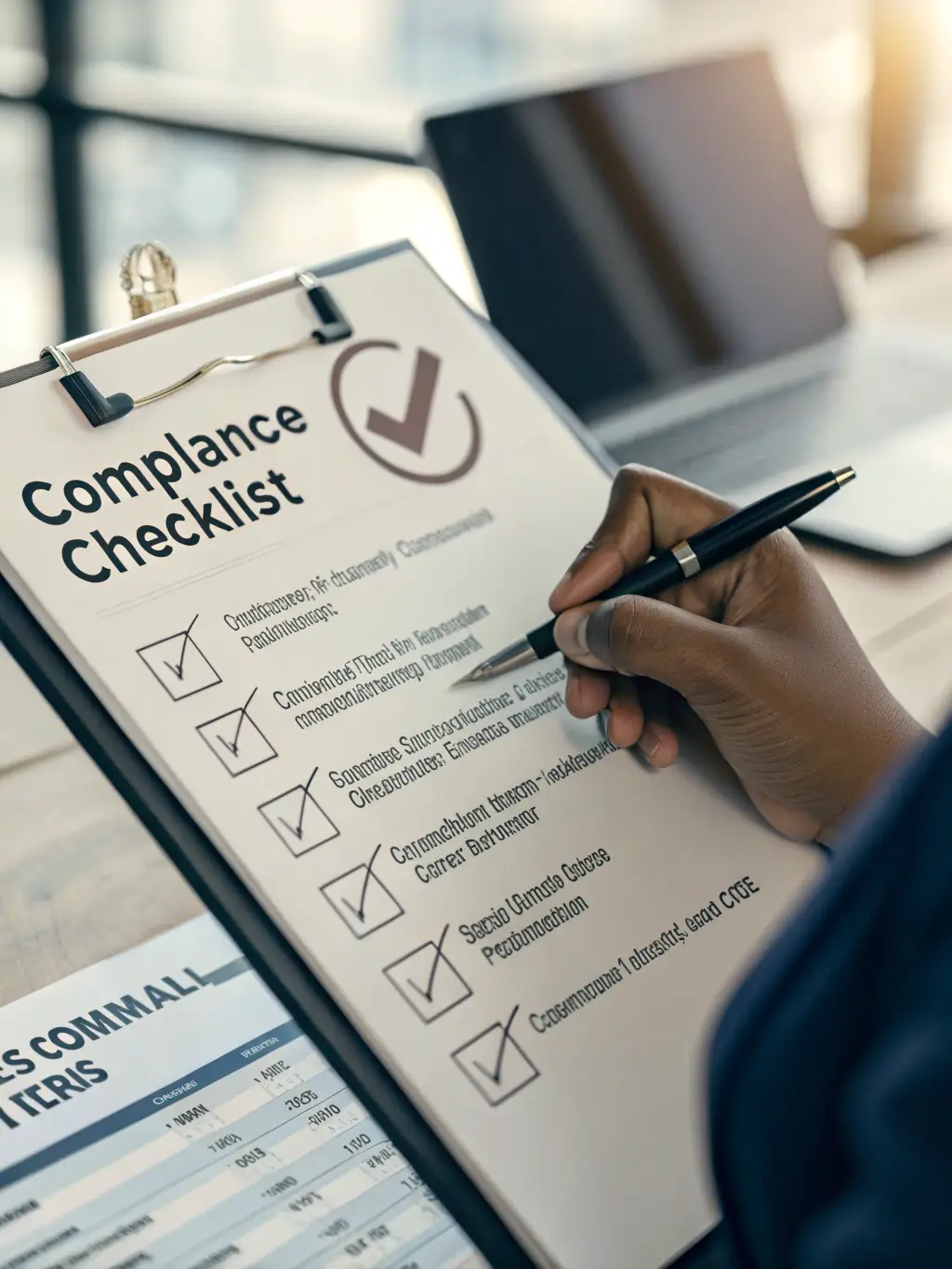 An automated compliance checklist within the Union Kinetic platform, demonstrating adherence to international trade regulations.